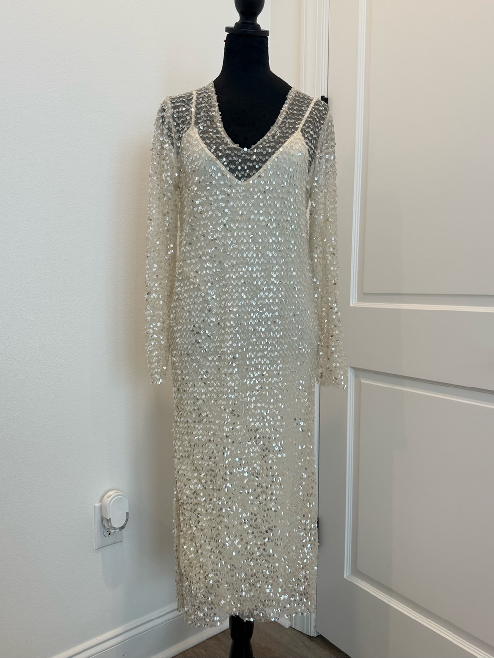Zara ‘Sequin Dress with Slip’